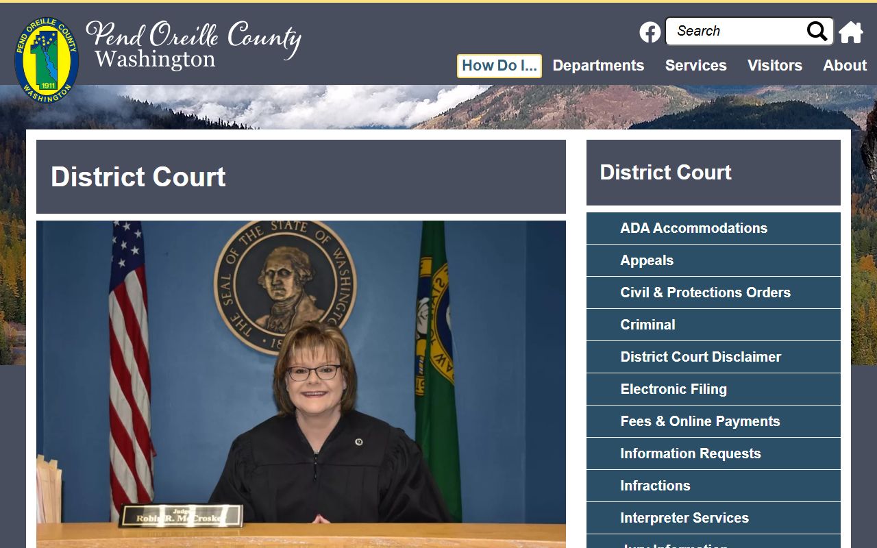 Pend Oreille County court docket District Court page